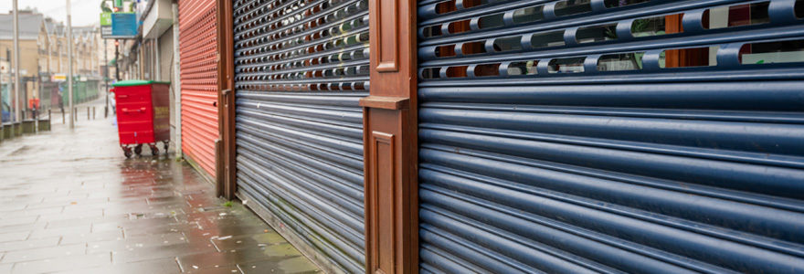 Volet roulant magasin